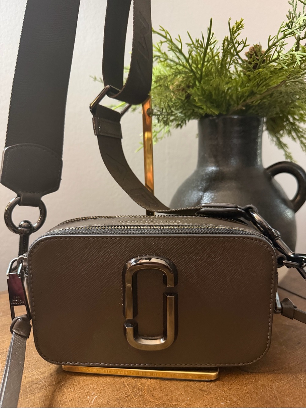 Marc Jacobs Army Green Snapshot Camera Bag